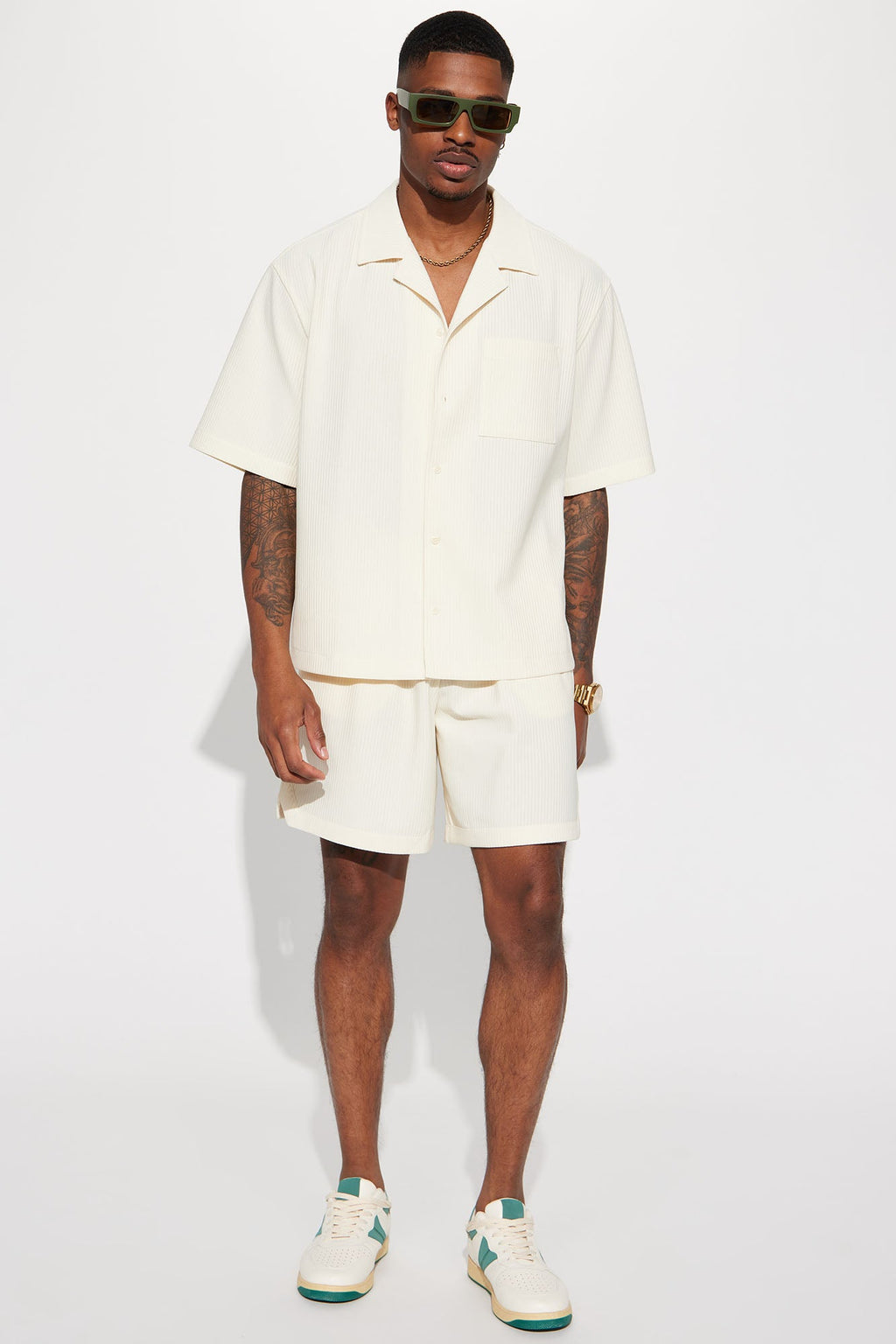 Show Up Basketball Short - Off White image 1