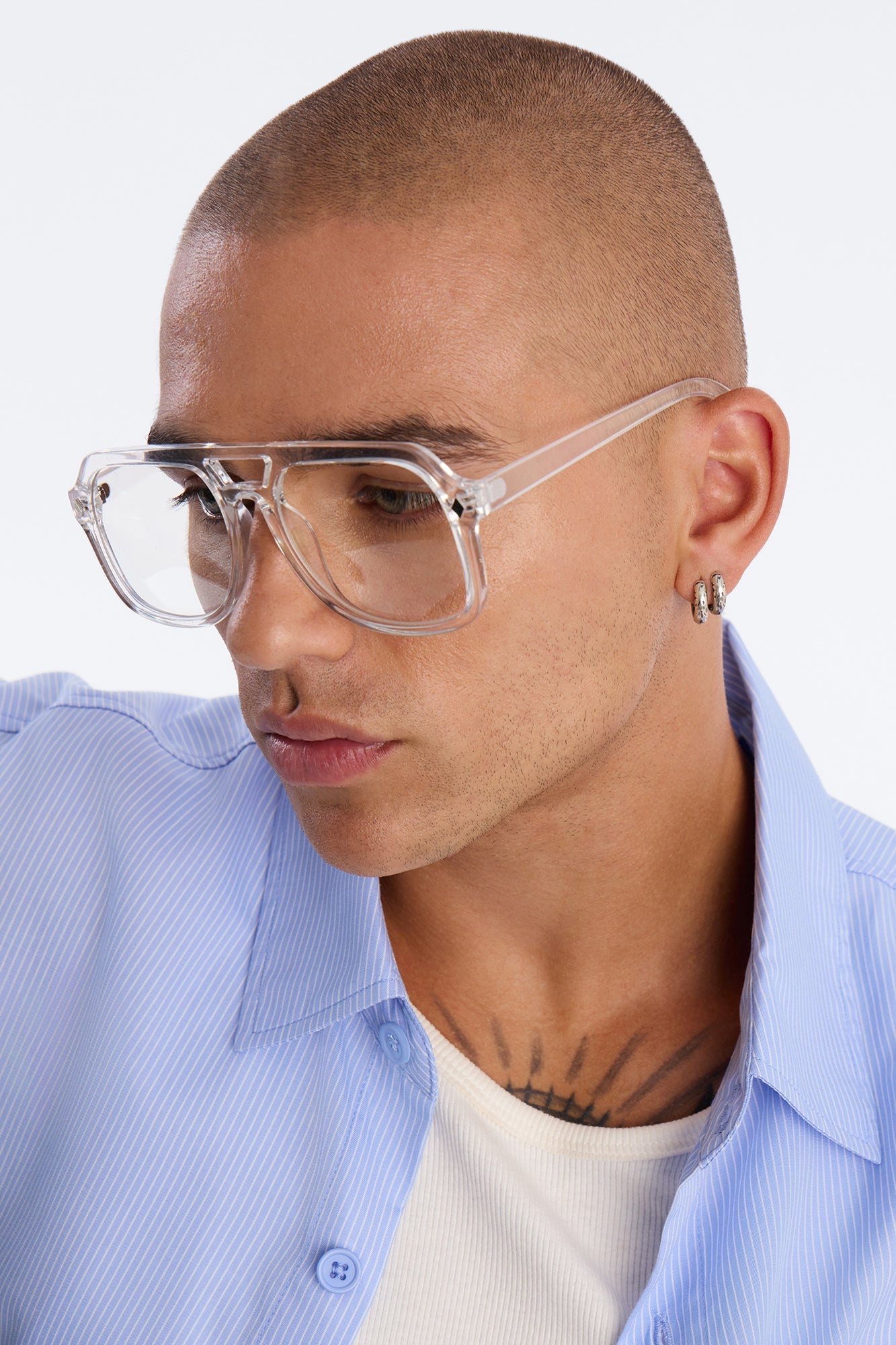 Waiting For You Aviator Sunglasses - Clear image 1