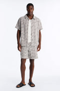 Beverly Boucle Relaxed Short - Grey/combo image 1