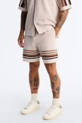 Breton Stripe Relaxed Short - Brown/combo image 1