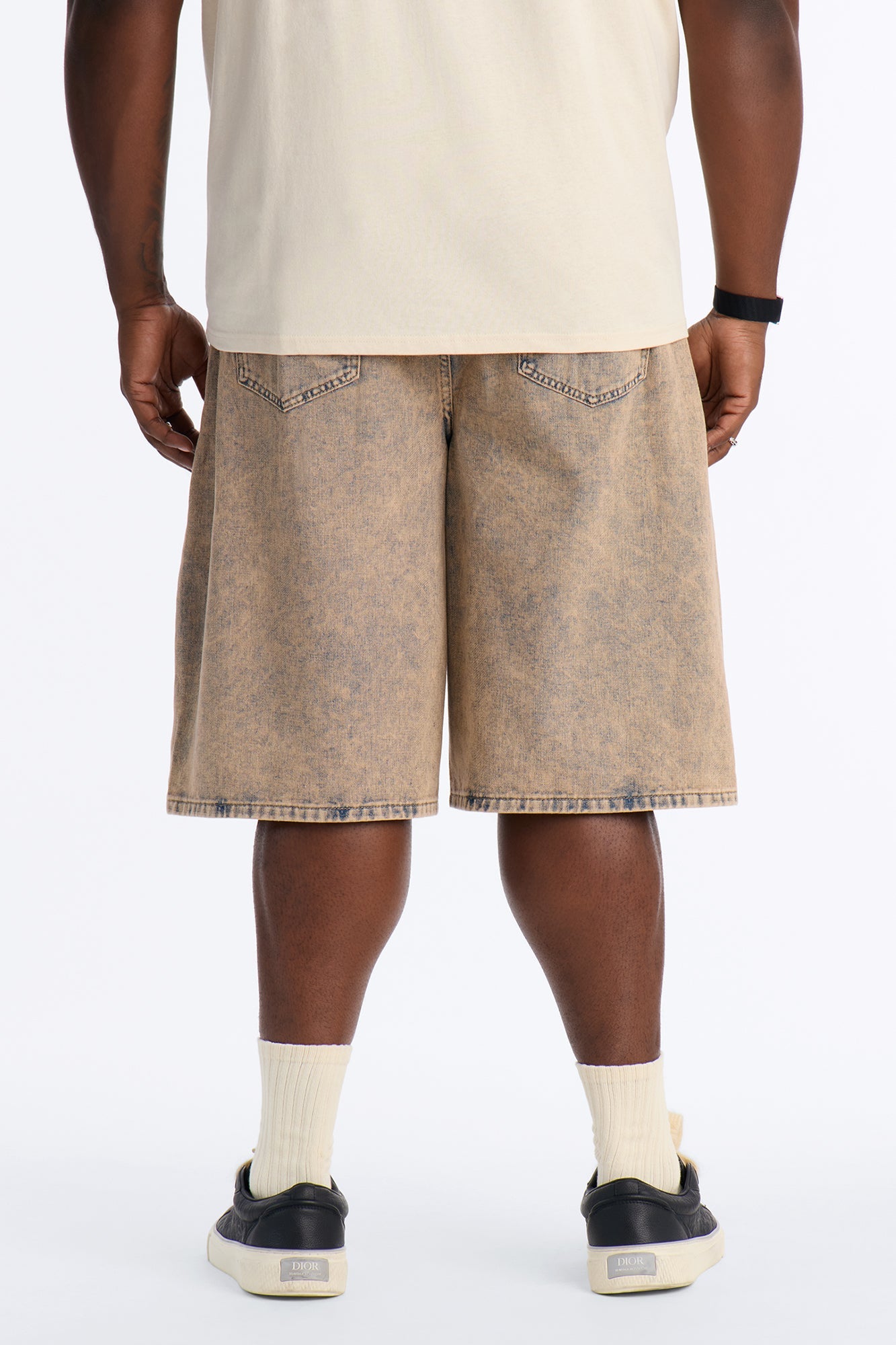 Sun Washed Baggy Denim Short - Vintage Wash image 4