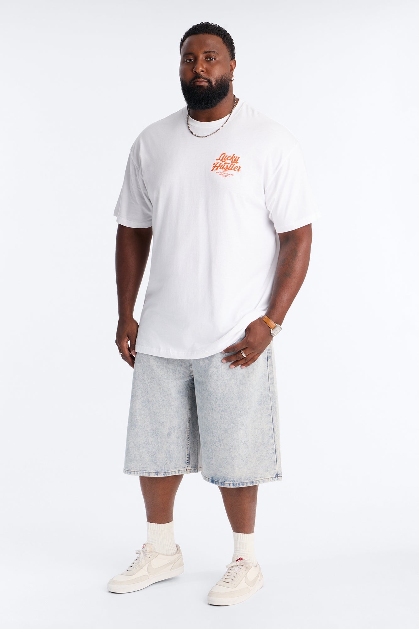 Miracle Wash Baggy Denim Short - Light Wash image 2