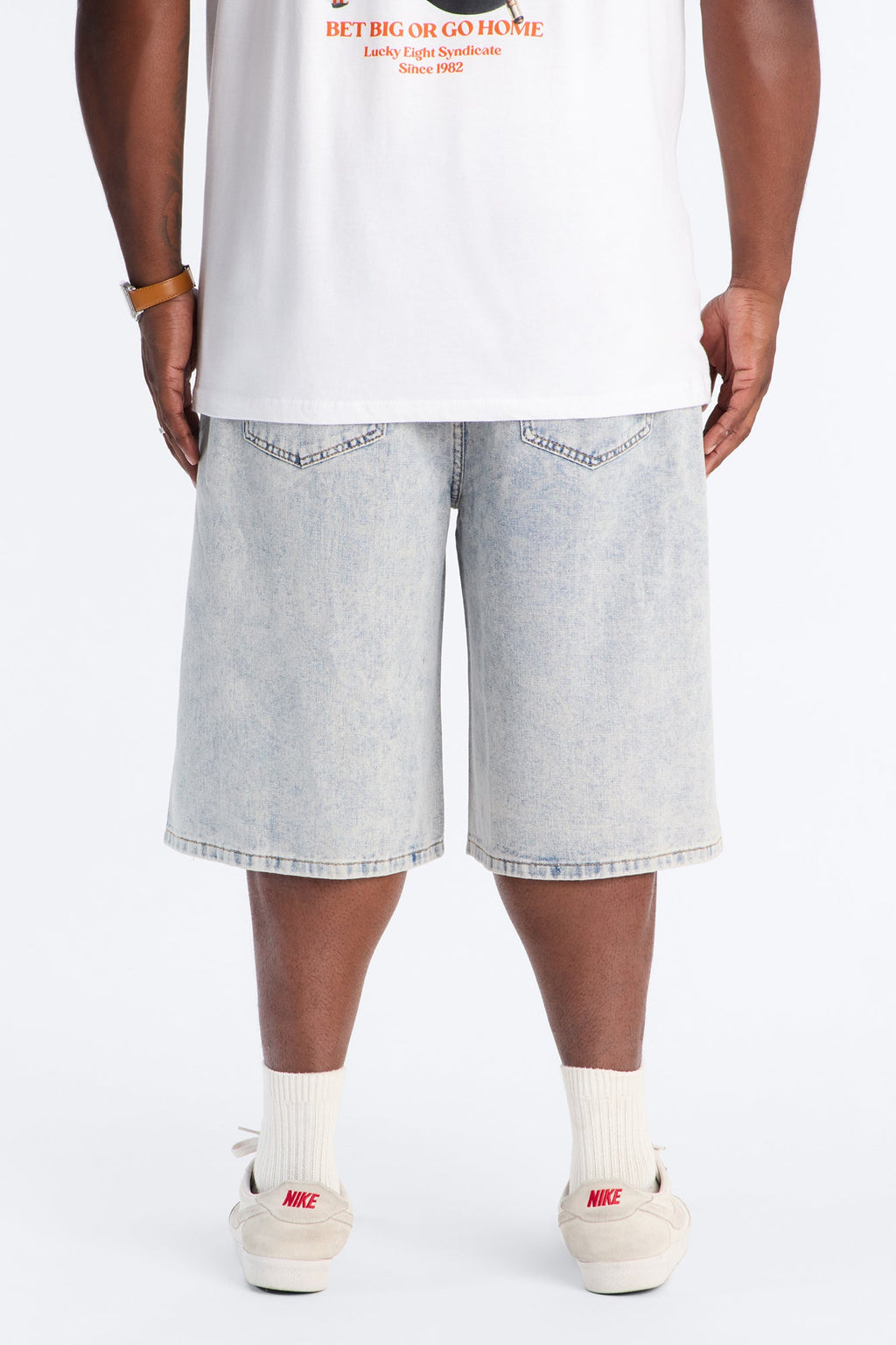 Miracle Wash Baggy Denim Short - Light Wash image 3