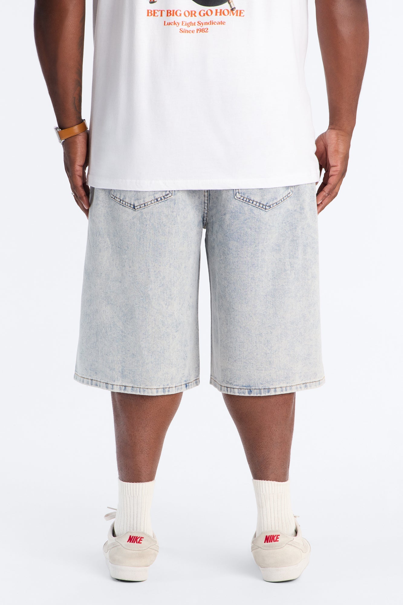 Miracle Wash Baggy Denim Short - Light Wash image 3