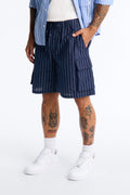 Conner Stripe Relaxed Short - Blue image 1