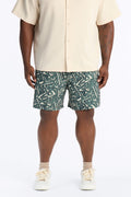 Tidal Vector Swim Trunk 7″ - Green/combo