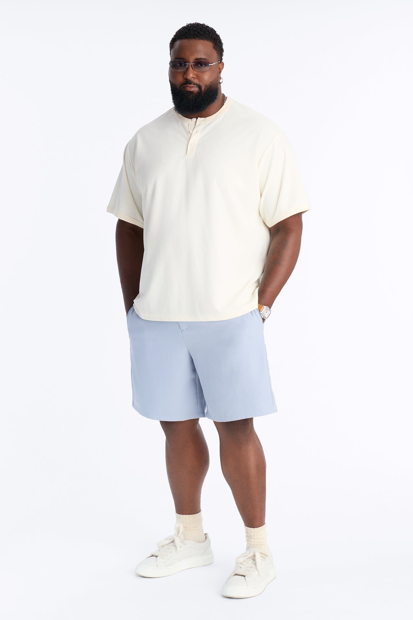 Maison Tailored Belvedere Slim Short - Light Blue image 1