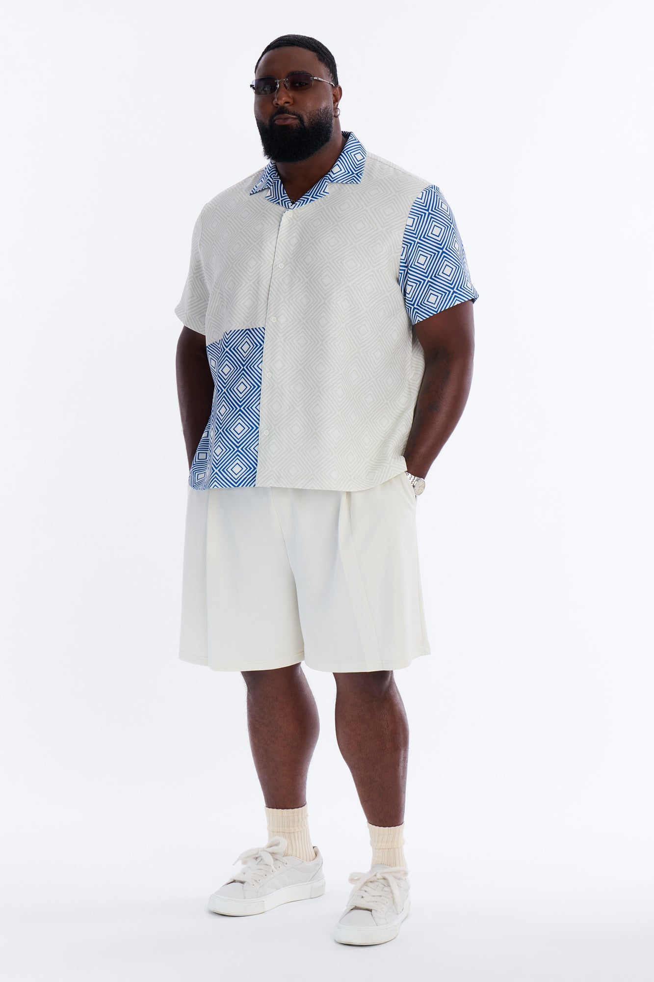 Savoy Pleated Short - Cream