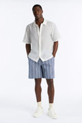 Harbor Stripe Relaxed Short - Navy/combo image 1