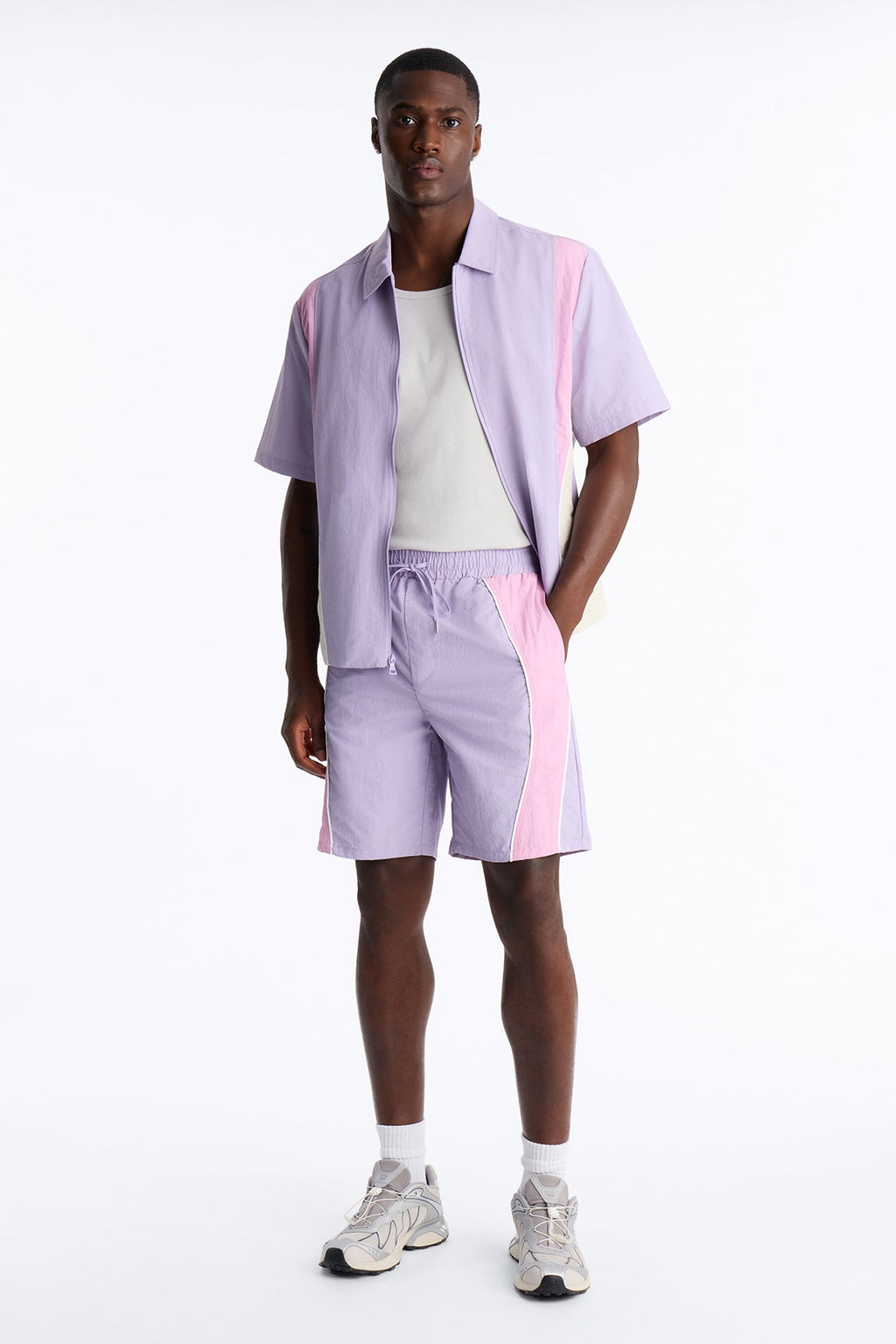 Relaxed Osaka Block Short - Purple/combo image 1