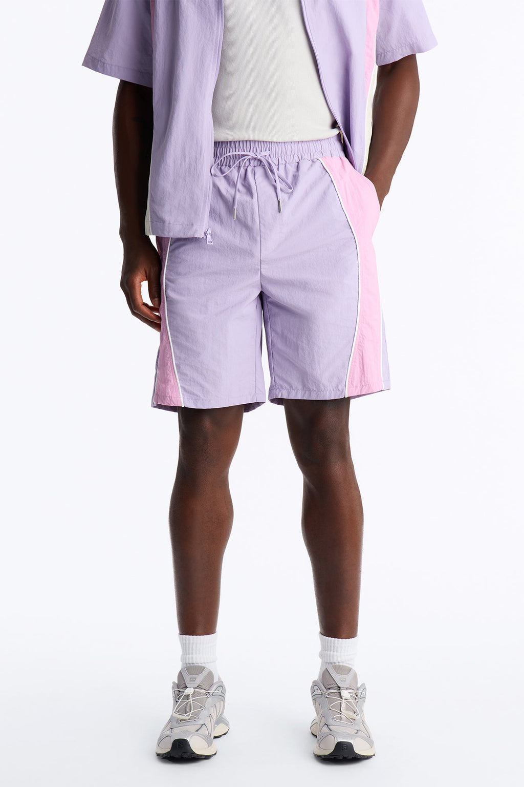 Relaxed Osaka Block Short - Purple/combo image 2