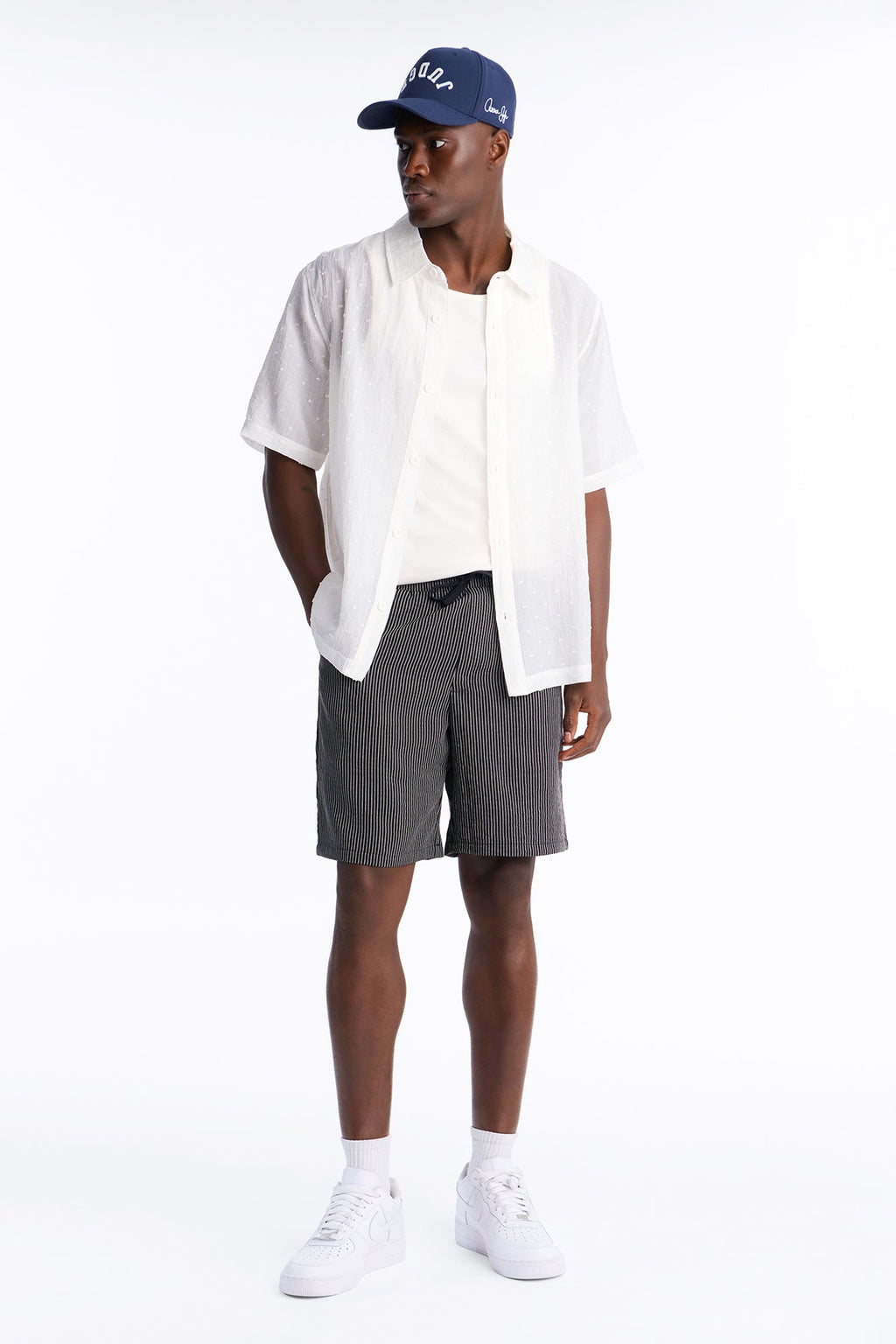 Eliot Striped Relaxed Short - Black/combo image 1