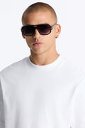 Bad Habits Aviator Sunglasses - Black image 1
