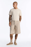 Savanna Textured Relaxed Short - Oatmeal image 1