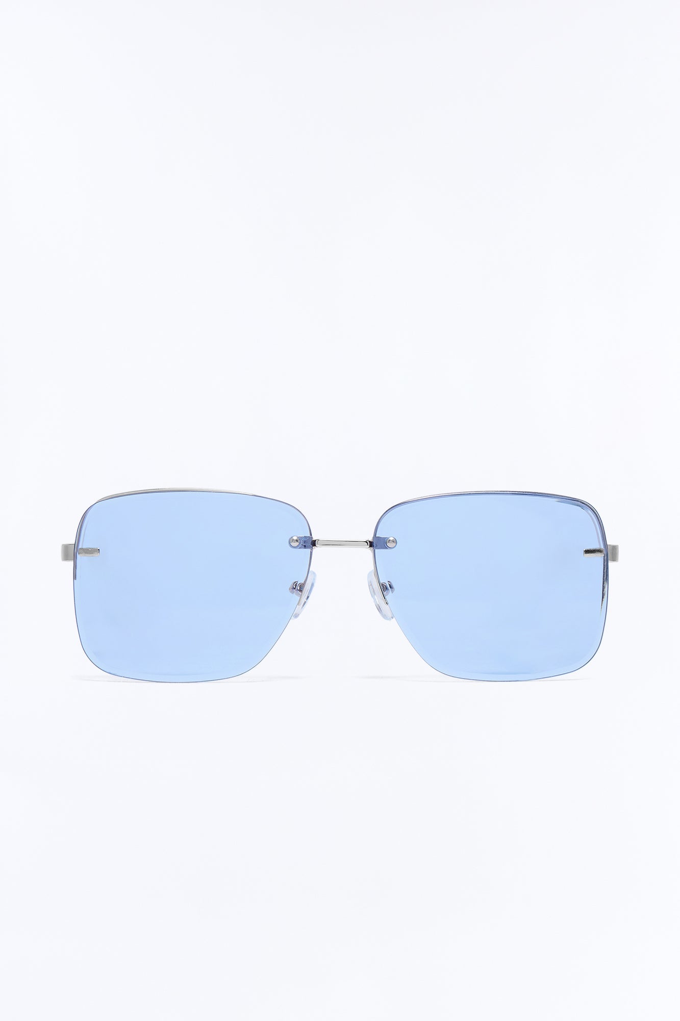 Feel This Way Rimless Sunglasses - Gold/Blue image 1