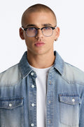 Come And Go Clear Lens Sunglasses - Black image 1