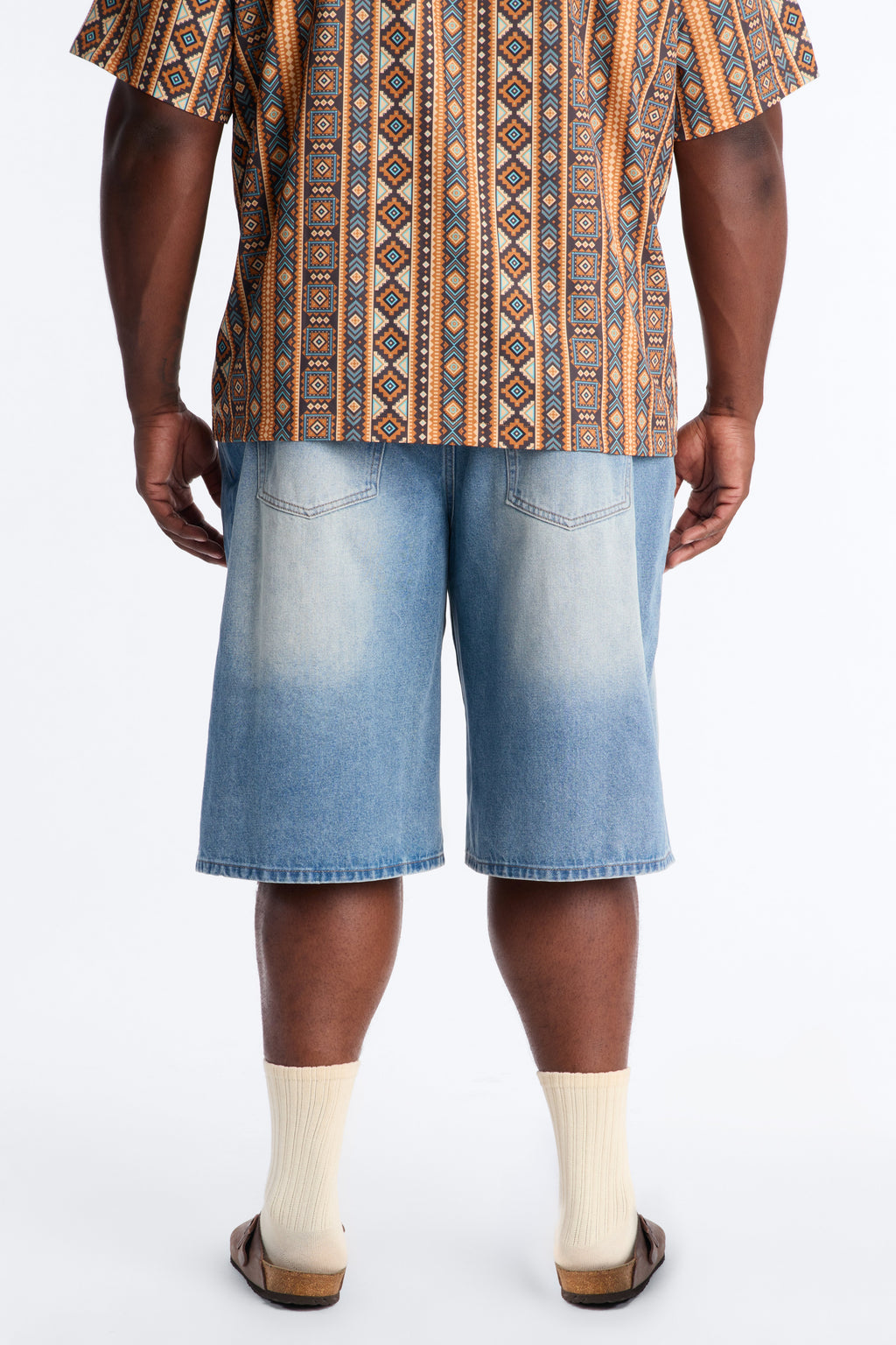 Baggy On the Go Denim Short - Light Blue Wash image 3