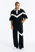 Soft Mode French Terry Baggy Pant - Black/combo image 1
