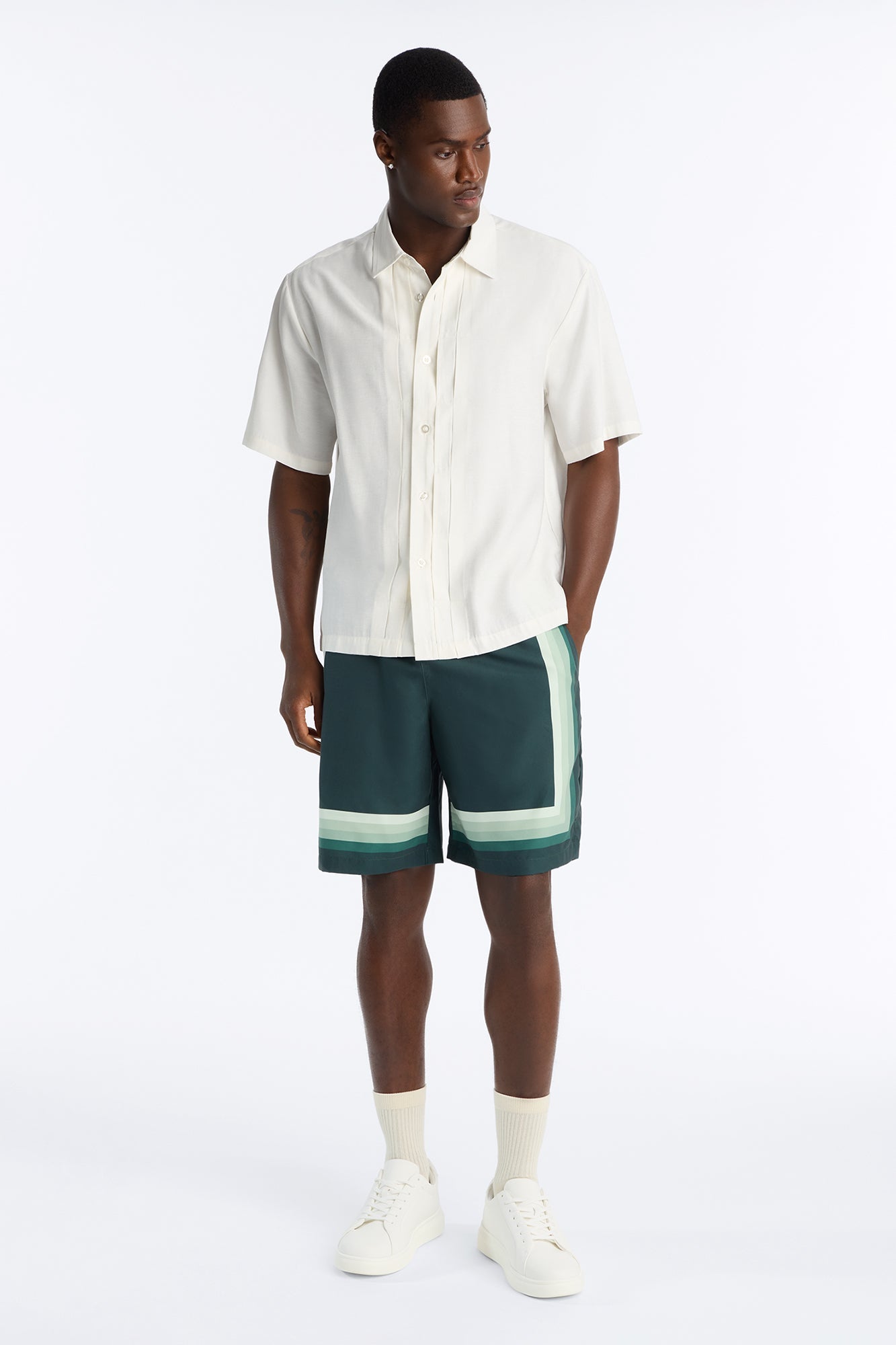 Level Up Relaxed Short - Green/combo image 1