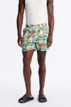 Send Me A Postcard Swim Trunk 4″ - Multi Color image 1