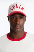 Spain Corduroy Baseball Hat - White/combo image 1