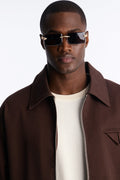 Public Enemy Snake Rimless Sunglasses - Grey/Gold image 1