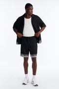Relaxed Cascade Embroidered Short - Black/combo image 1