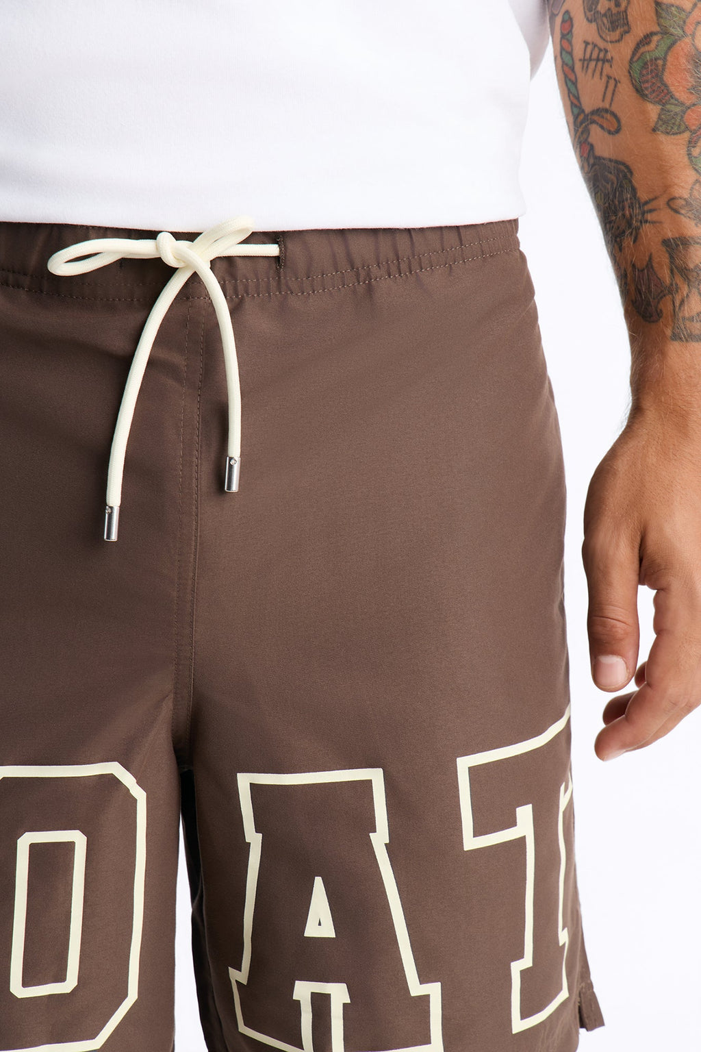 I'm The Goat Swim Trunk 7″ - Brown image 4