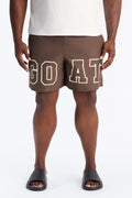 I'm The Goat Swim Trunk 7″ - Brown
